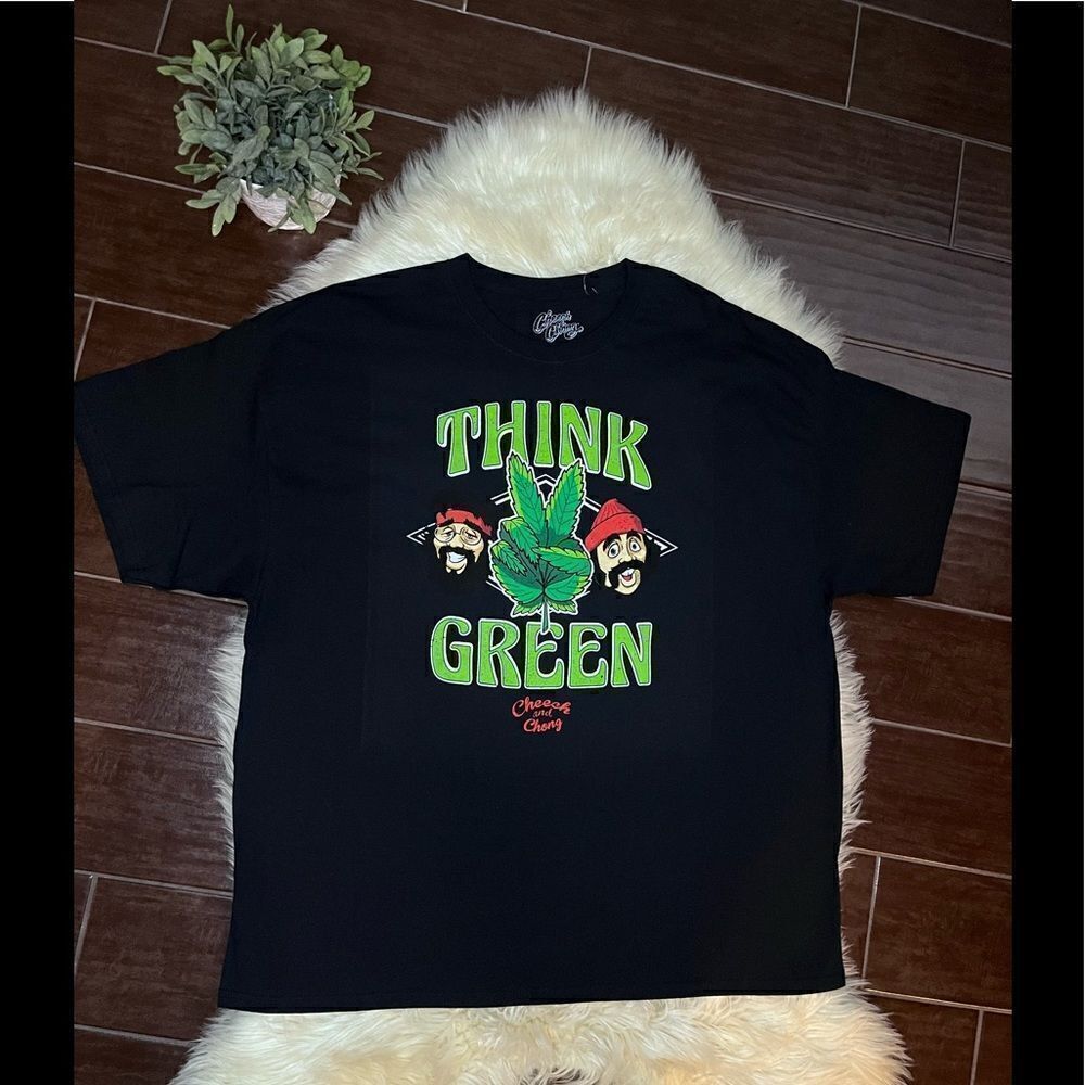 Cheech & Chong Think Green black T shirt sz 3XL